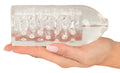 Suck-O-Mat Sleeve transparant met stimulerende textuur - Transparant