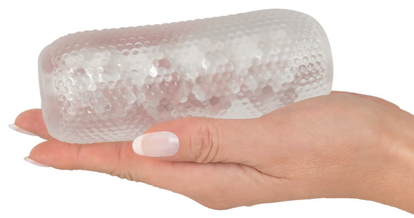 Stroker Pocket masturbator met gestippelde textuur - Transparant - Stroker - SKU: 5384850000
