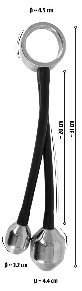 You2Toys erectieversterker met pluggen - Zilver - You2Toys - SKU: 5385580000