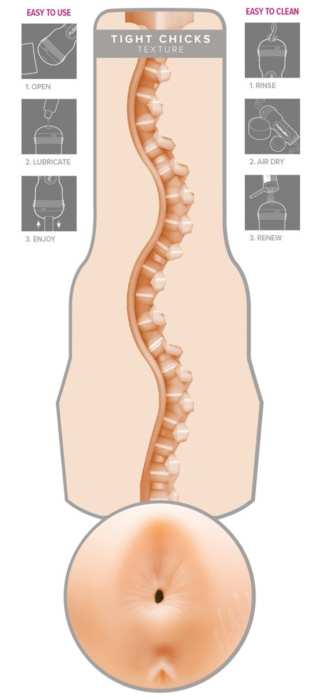 Fleshlight Anale masturbator met realistische textuur - Huidskleur - Fleshlight - SKU: 5387790000