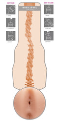 Fleshlight Masturbator met realistische anusreplica en stippen - Huidskleur