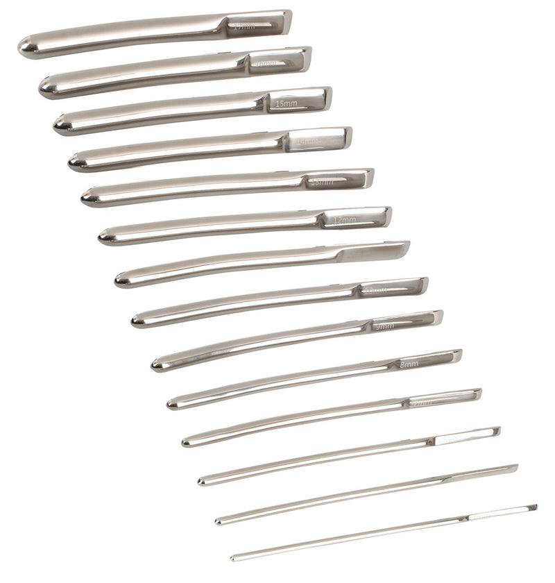 Penisplug Dilator set - Zilver