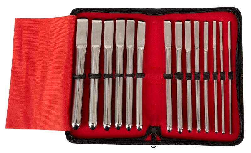 Penisplug Dilator set - Zilver