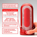 TENGA Masturbator met verwarmde sleeve - Rood