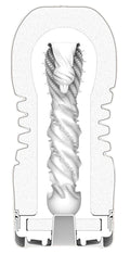 TENGA Koproller met textuur en flexibele cup - Wit