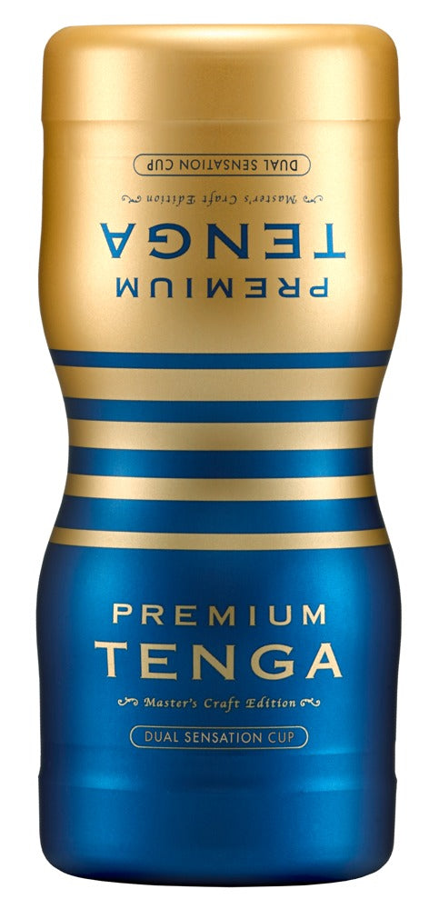 TENGA Dubbele sensatiebeker met textuur en flexibele knijpcup - Wit - TENGA - SKU: 5394900000