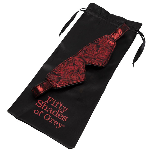 Fifty Shades of Grey blinddoek met lederlook - Rood - Fifty Shades of Grey - SKU: 5397320000