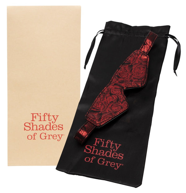Fifty Shades of Grey blinddoek met lederlook - Rood - Fifty Shades of Grey - SKU: 5397320000