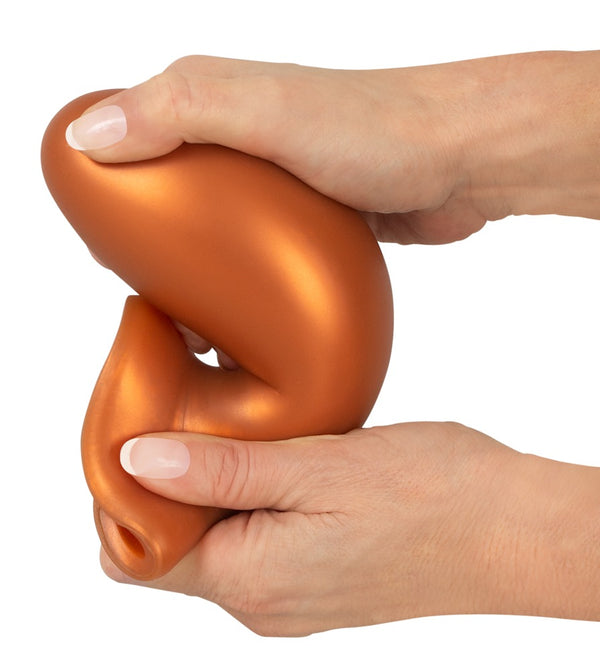 ANOS Butt plug zwaargewicht met zuignap - Bruin - ANOS - SKU: 5399880000