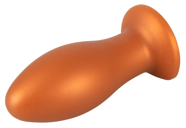 ANOS flexibele anaalplug met zuignap - Bruin