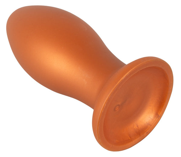ANOS flexibele anaalplug met zuignap - Bruin