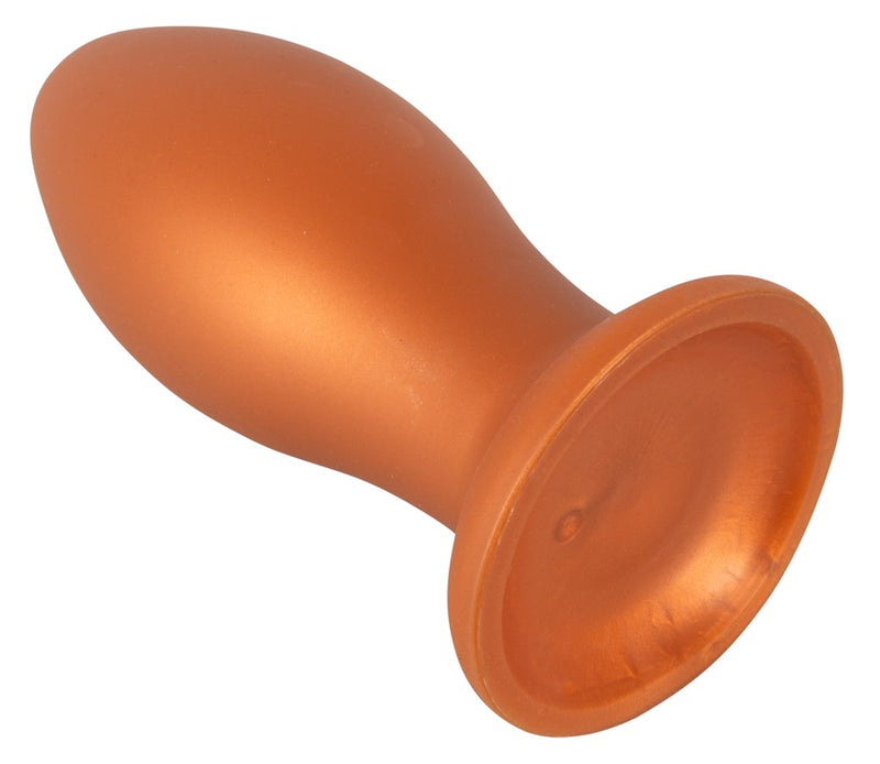 ANOS flexibele anaalplug met zuignap - Bruin