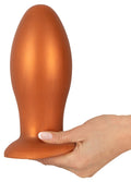 ANOS flexibele anaalplug met zuignap - Bruin