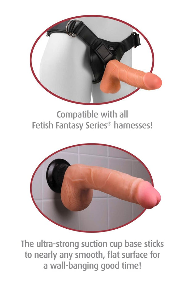 Real Feel Deluxe Vibrator realistisch met aderen - Huidskleur - Real Feel Deluxe - SKU: 5400130000