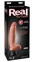 Real Feel Deluxe Vibrator realistisch met aderen - Huidskleur