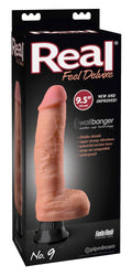 Real Feel Deluxe Vibrator realistisch met levensechte textuur - Huidskleur