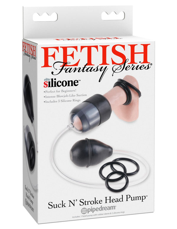 Fetish Fantasy Series Pomp met pijpgevoel en penisringen - Transparant - Fetish Fantasy Series - SKU: 5401450000
