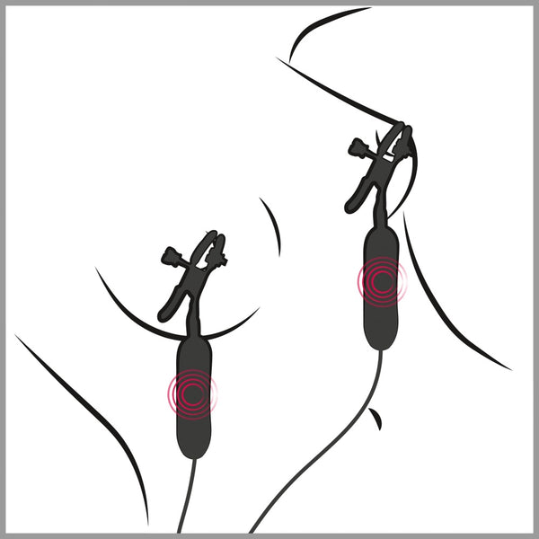 Fetish Fantasy Series Tepelklemmen vibrerend met 3 standen - Fetish Fantasy Series - SKU: 5401880000