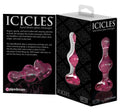 Icicles Glazen plug voor massage - Roze
