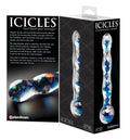 Icicles Glazen dildo opwarmbaar/afkoelbaar - Transparant