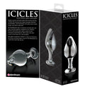 Icicles Glazen plug met temperatuurwissel - Transparant