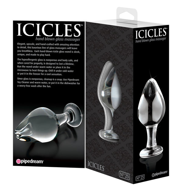 Icicles glazen plug met temperatuureffect - Transparant - Icicles - SKU: 5402770000
