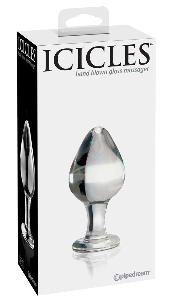 Icicles glazen plug met temperatuureffect - Transparant - Icicles - SKU: 5402770000