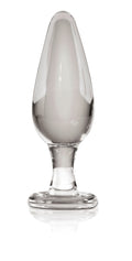 Icicles Glazen plug voor massage - Transparant