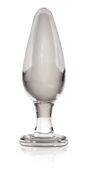 Icicles Glazen plug voor massage - Transparant