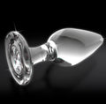 Icicles Glazen plug voor massage - Transparant