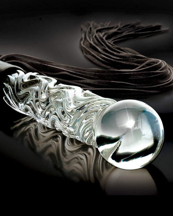 Icicles glas dildo met textuur - Transparant - Icicles - SKU: 5403070000