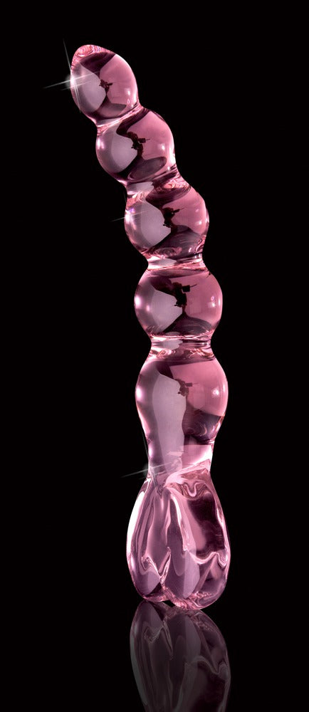 Icicles handgeblazen glazen dildo - Roze - Icicles - SKU: 5403150000