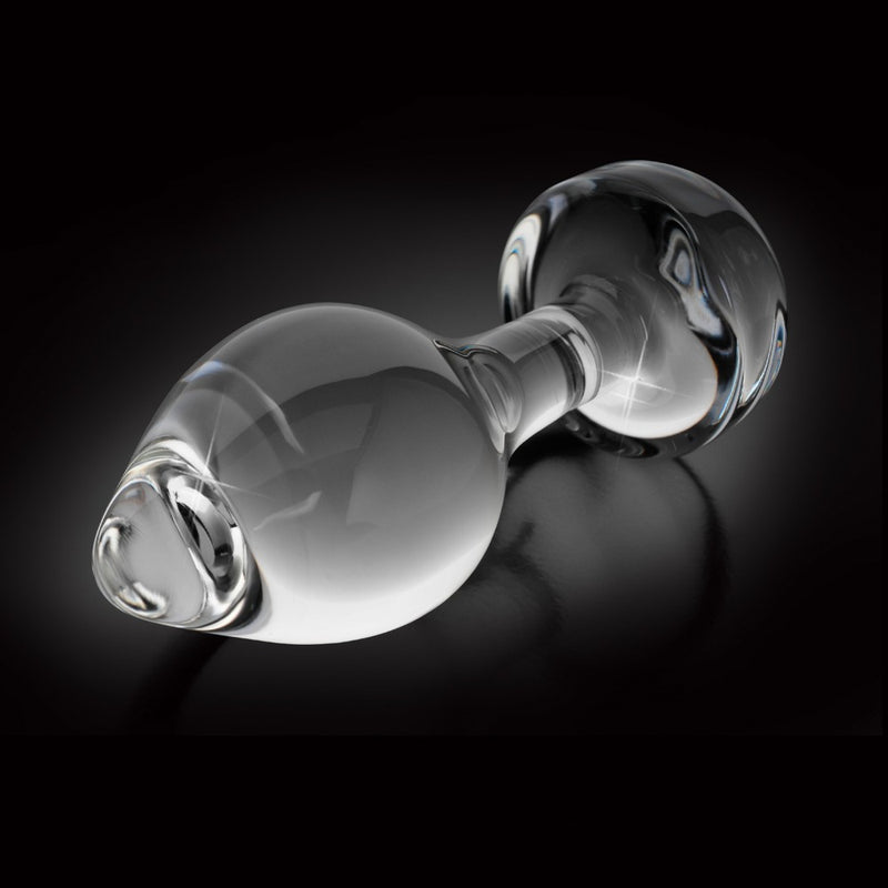 Icicles Glazen plug met temperatuurwissel - Transparant