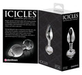 Icicles Glazen plug met temperatuurwissel - Transparant