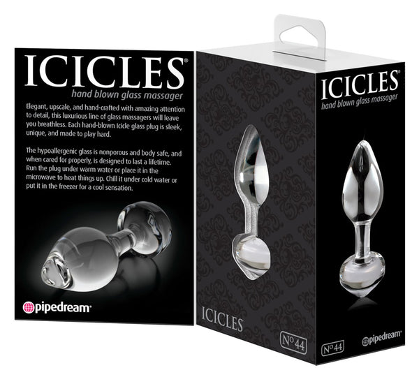 Icicles glazen plug met warmtewissel - Transparant - Icicles - SKU: 5403230000
