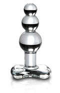 Icicles Glazen plug met temperatuurwissel - Transparant