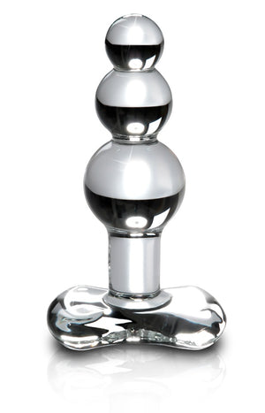 Icicles Glazen plug met temperatuurwissel - Transparant