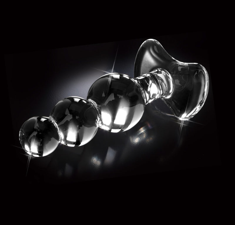 Icicles Glazen plug met temperatuurwissel - Transparant