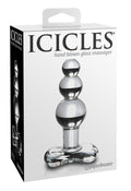 Icicles Glazen plug met temperatuurwissel - Transparant