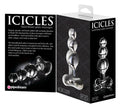 Icicles Glazen plug met temperatuurwissel - Transparant
