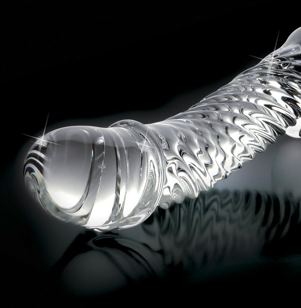 Icicles Glazen dildo met temperatuurwissel - Transparant - Icicles - SKU: 5403820000