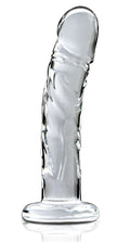 Icicles Glazen dildo met temperatuureffect - Transparant