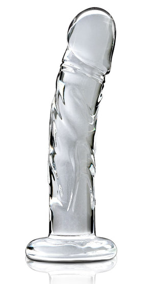 Icicles Glazen dildo met temperatuureffect - Transparant