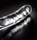 Icicles Glazen dildo met temperatuureffect - Transparant