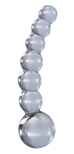 Icicles Glazen dildo met temperatuurwissel - Transparant