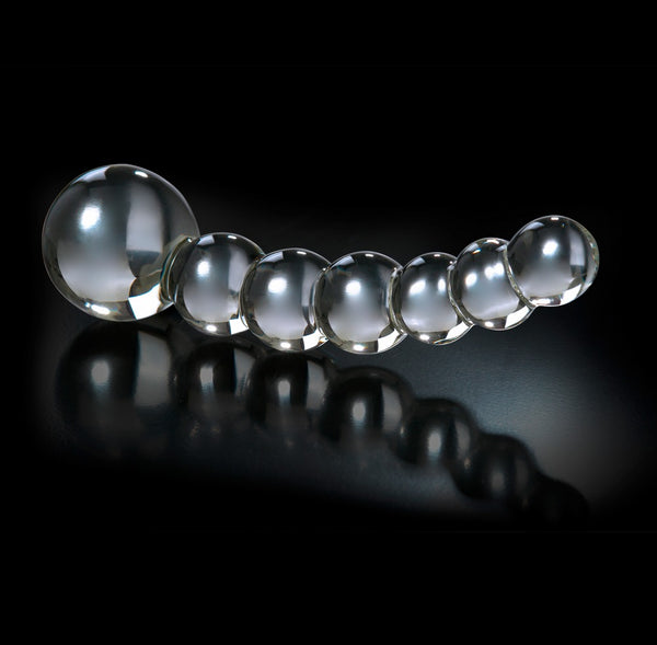 Icicles Glazen dildo met temperatuurwissel - Transparant - Icicles - SKU: 5404040000