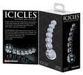 Icicles Glazen dildo met temperatuurwissel - Transparant
