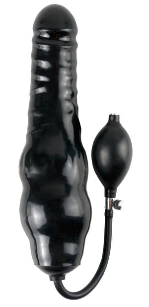 Fetish Fantasy Extreme Opblaasbare dildo met pompbal - Zwart