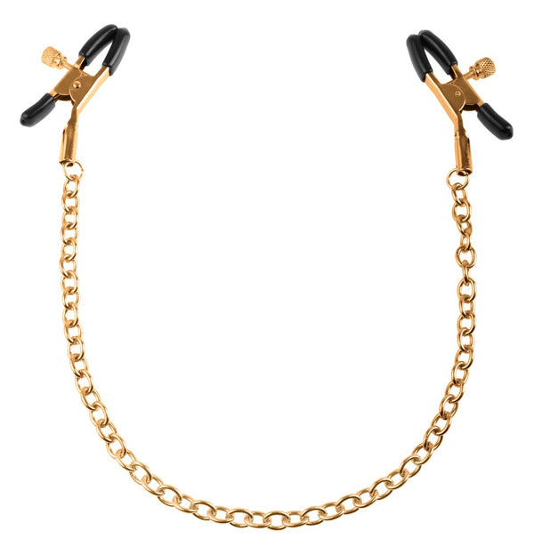 Fetish Fantasy Gold tepelklemmen met ketting - Goud - Fetish Fantasy Gold - SKU: 5406760000
