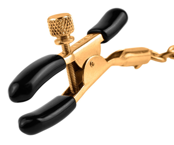 Fetish Fantasy Gold tepelklemmen met ketting - Goud - Fetish Fantasy Gold - SKU: 5406760000